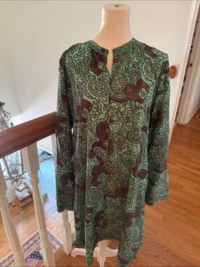 JULES REID Green Zoo Print Dress